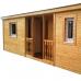 Reforma de una casa de campo: convertir dos cabañas en un hogar acogedor Una casa de dos cabañas con terraza
